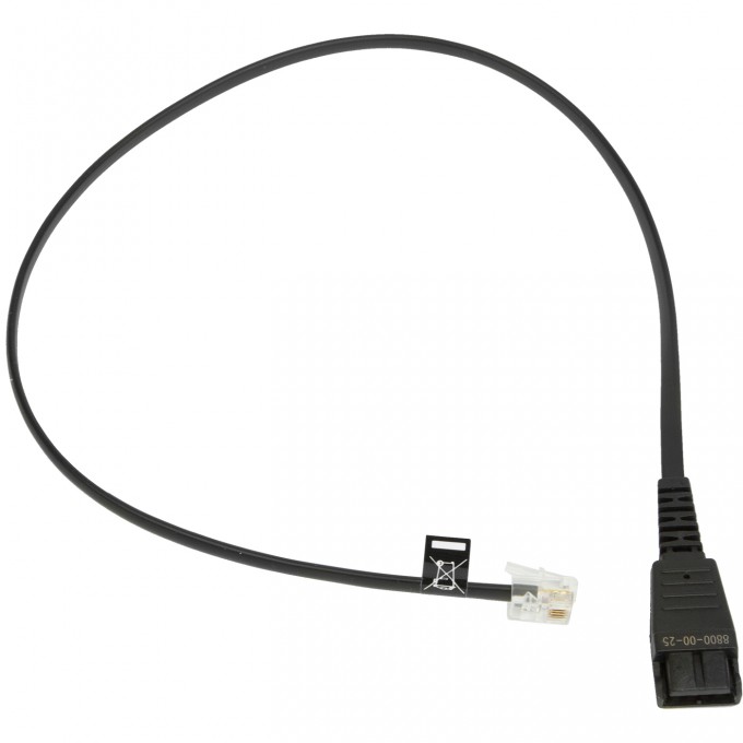 Соединительный шнур JABRA QD-RJ10 SC SIEMENS 8800-00-25 Соединительный шнур JABRA QD-RJ10 SC SIEMENS 8800-00-25