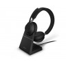 Гарнитура беспроводная JABRA EVOLVE2 65, Link380a UC Stereo Stand Black 26599-989-989