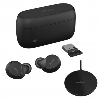 Гарнитура беспроводная JABRA EVOLVE2 BUDS USB-A MS – WIRELESS CHARGING PAD