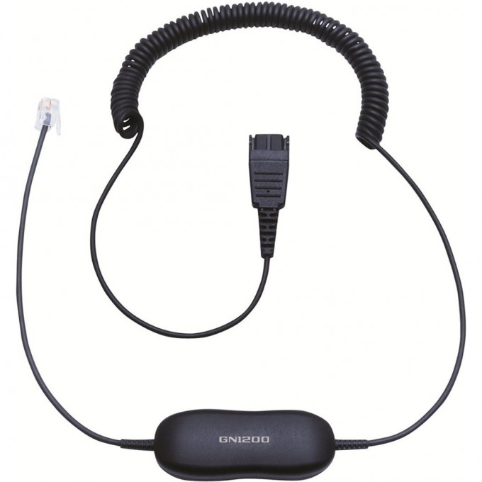 Шнур-переходник Jabra GN1200 QD-RJ10 SmartCord CC, витой 88011-99 Шнур-переходник Jabra GN1200 QD-RJ10 SmartCord CC, витой 88011-99